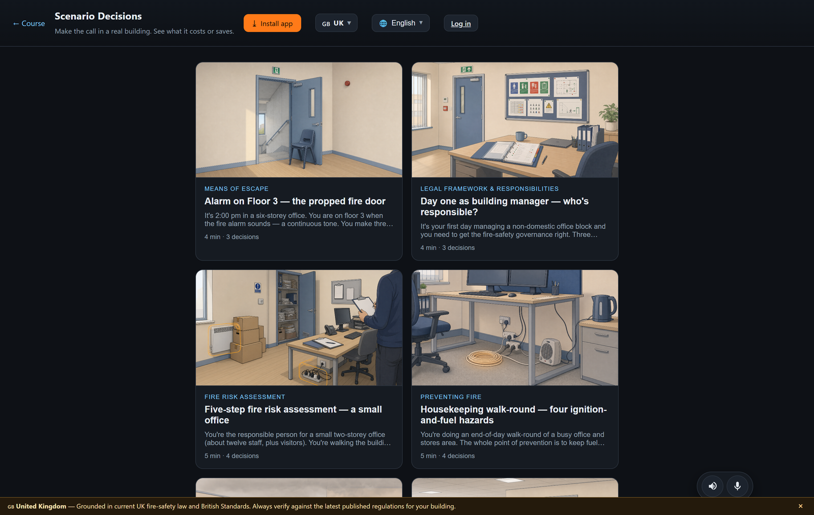 EMBER scenario decisions